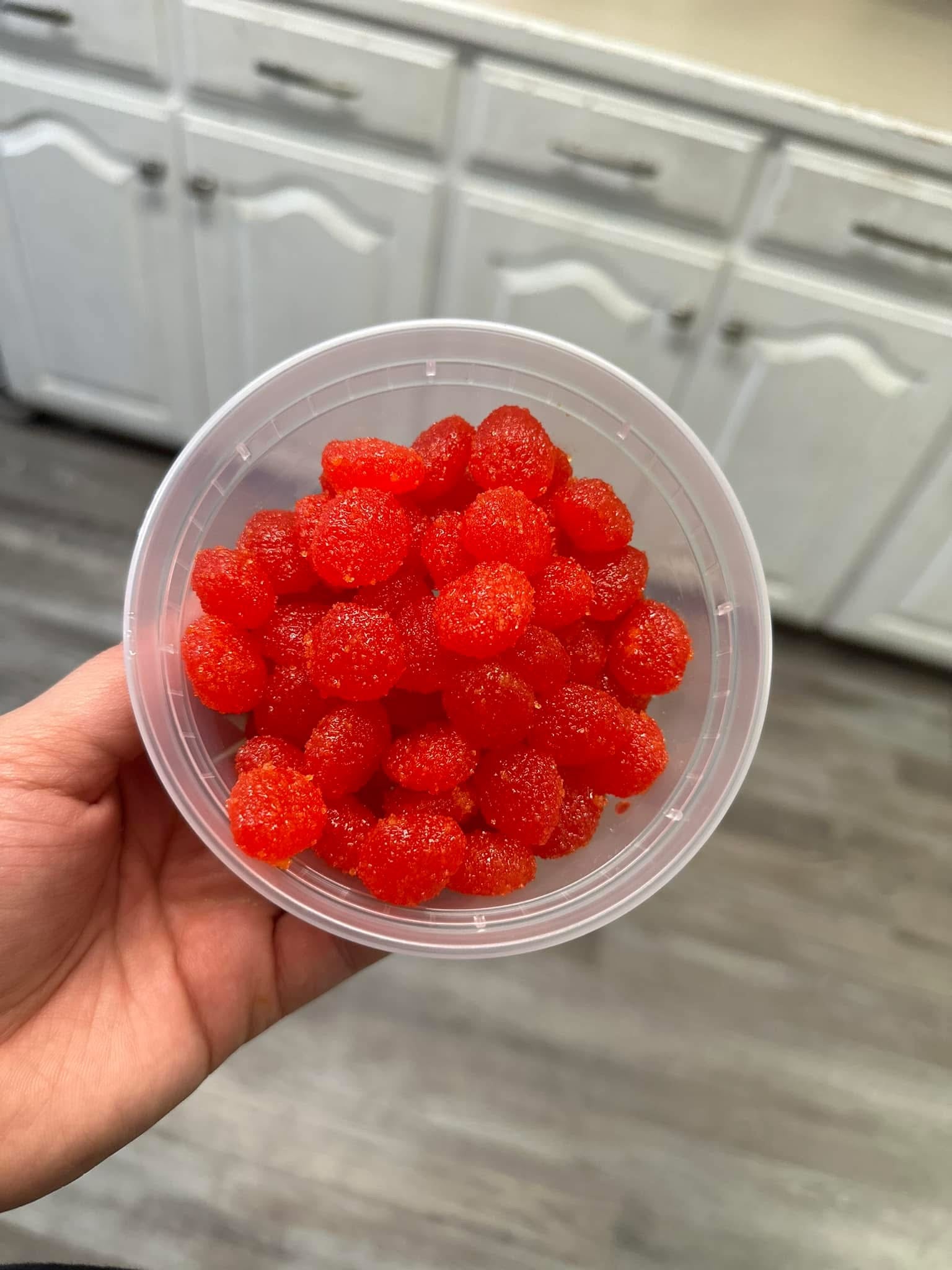 Sour Watermelon Coated Candies